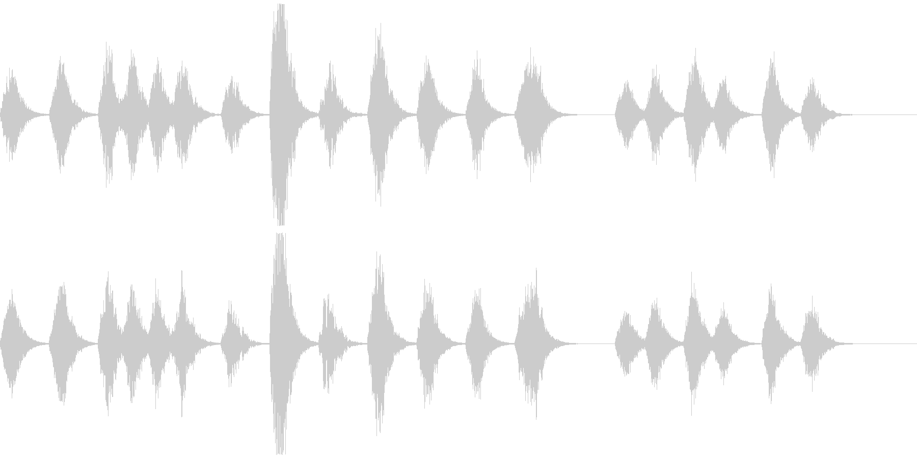 宇宙深海っぽいアンビエント ソナー音なしの未再生の波形