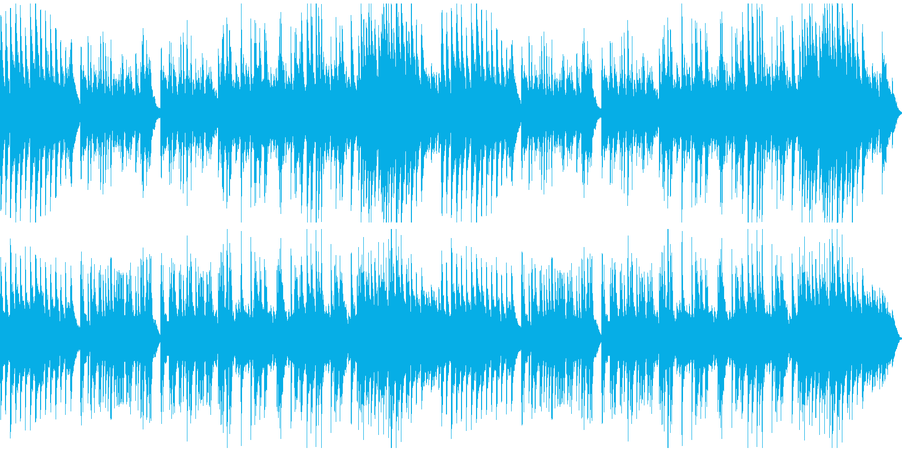 穏やかなソロ・ピアノ曲の再生済みの波形