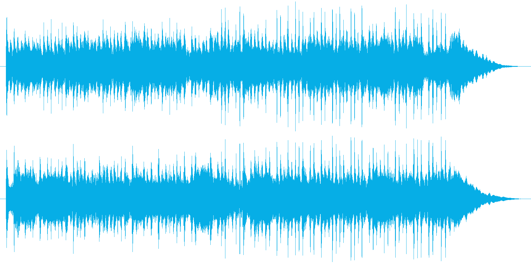 アコギメインのほのぼの曲の再生済みの波形