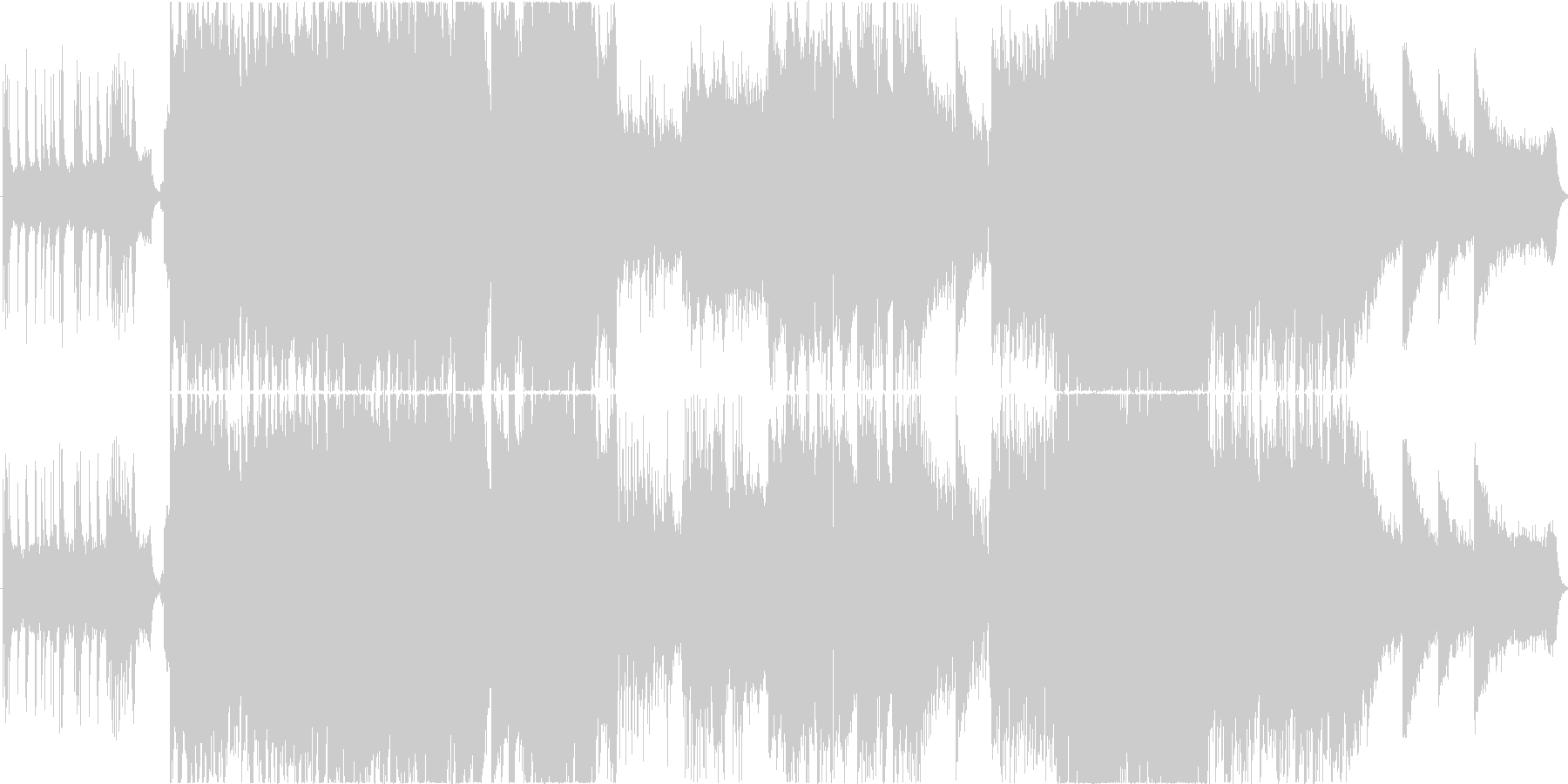 日本の風景 落ち着いた和風インスト曲の未再生の波形