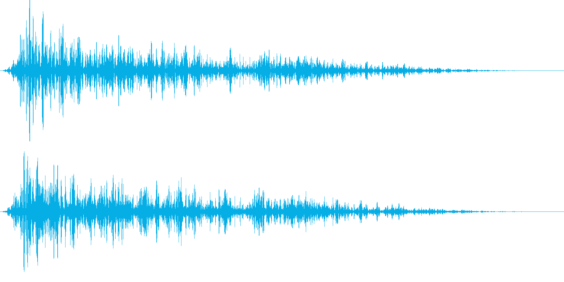 ボゥ。炎・燃える音A(短)の再生済みの波形