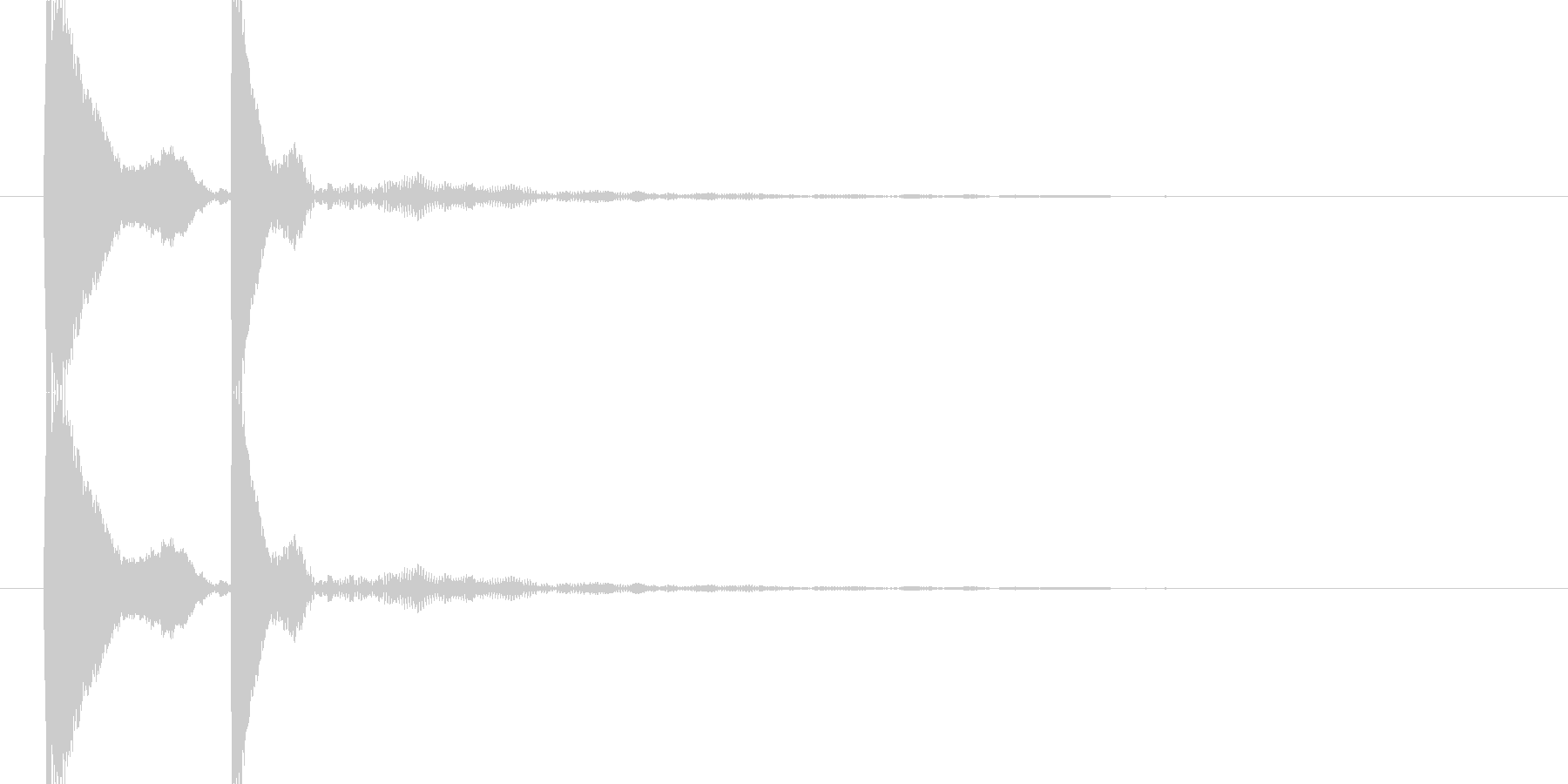 コテ(コテン)汎用的なタッチ音(高音)の未再生の波形