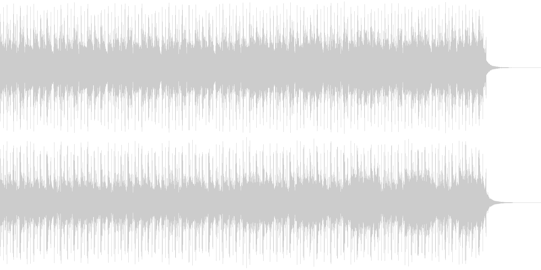 心の覚醒をイメージした1曲の未再生の波形