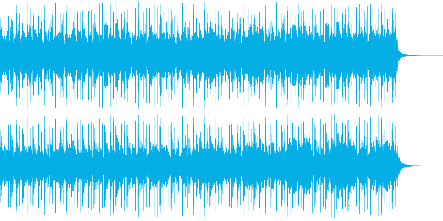 心の覚醒をイメージした1曲の再生済みの波形