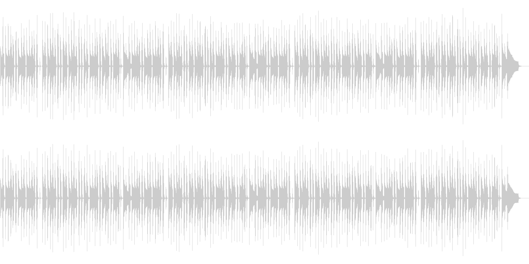 日常パートや探索パートの曲の未再生の波形