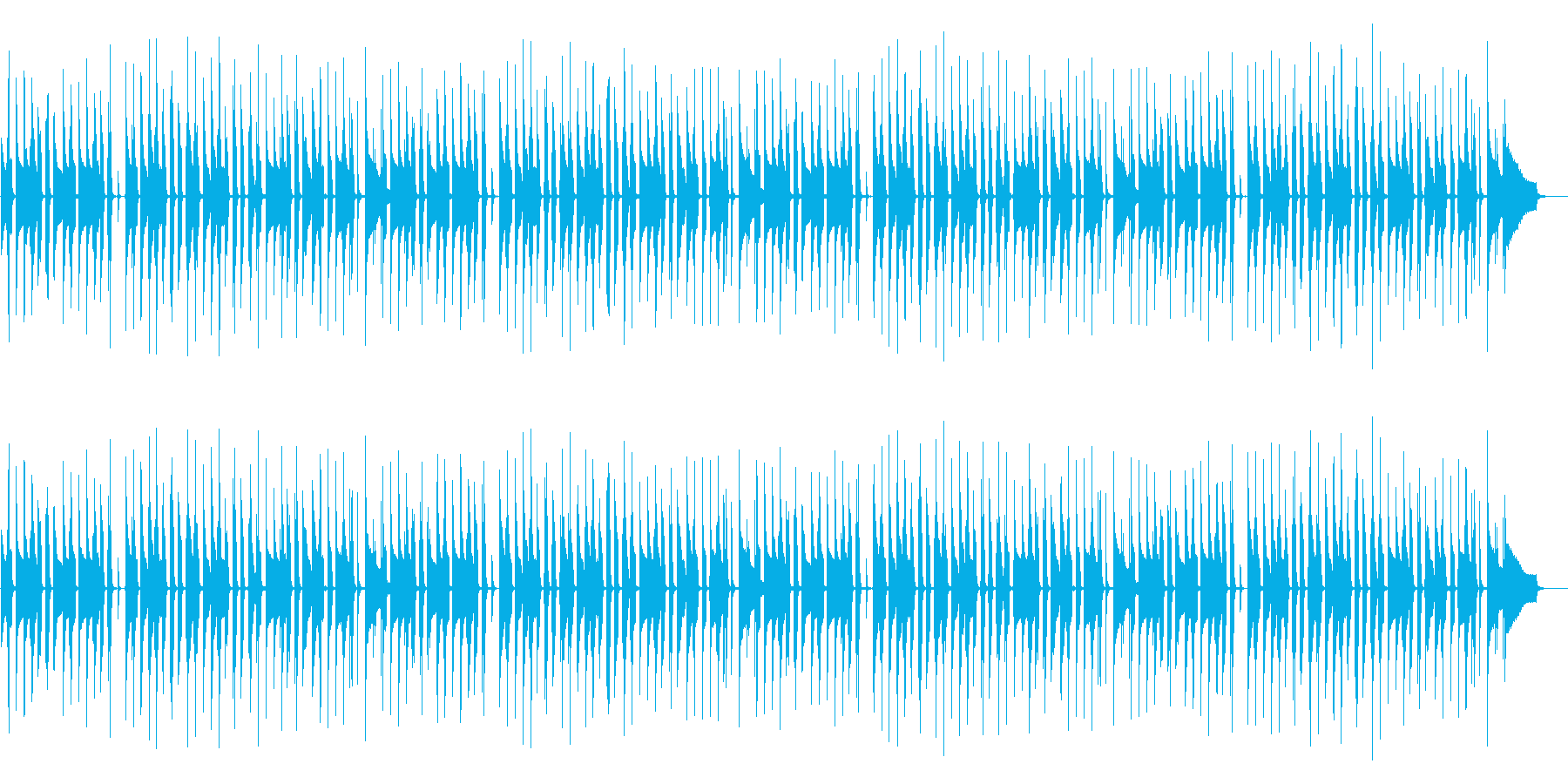日常パートや探索パートの曲の再生済みの波形