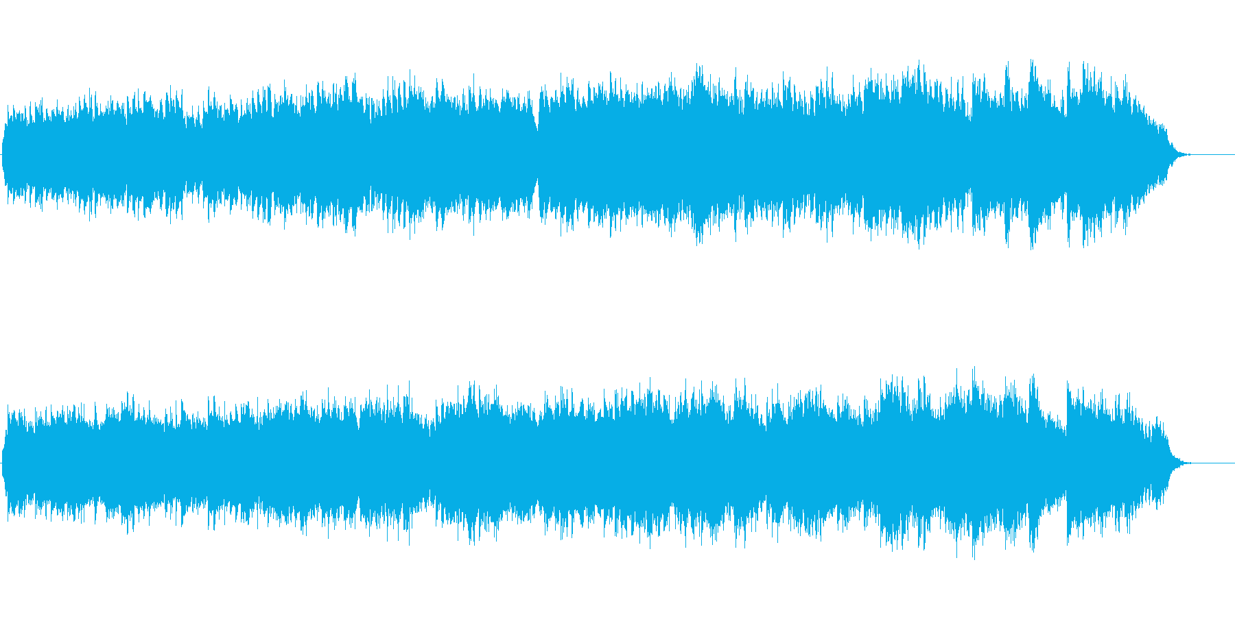 爽やかでほのぼのしたピアノとフルート曲の再生済みの波形