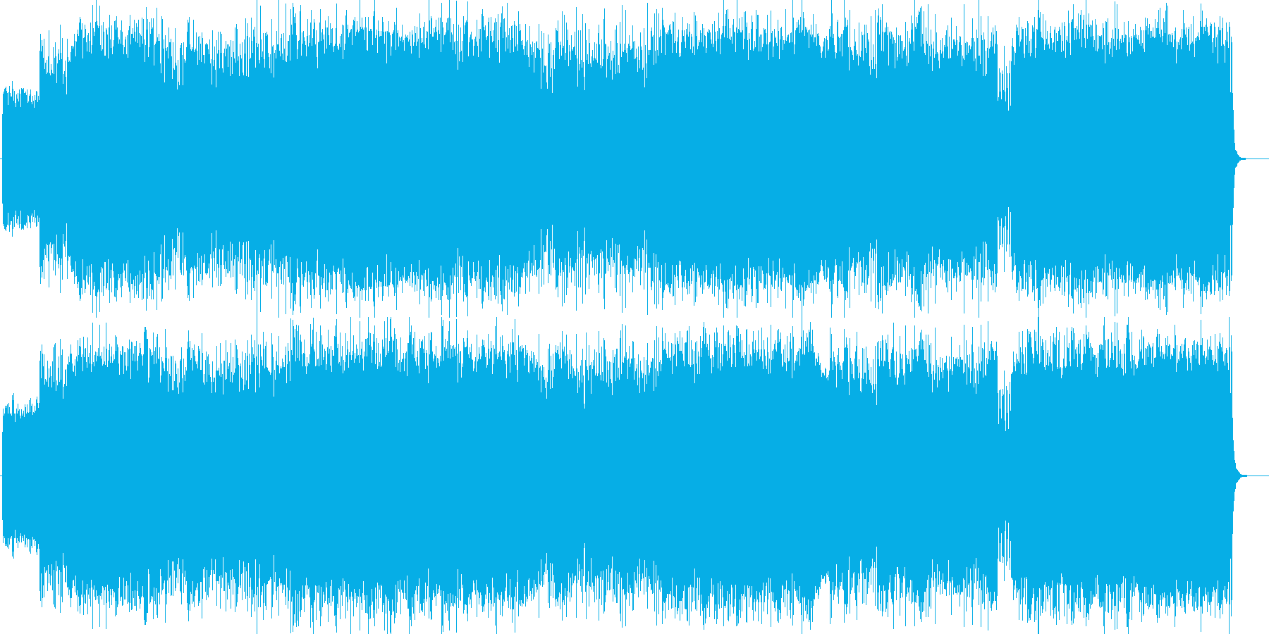 ライブハウスから聞こえてきそうなロックの再生済みの波形