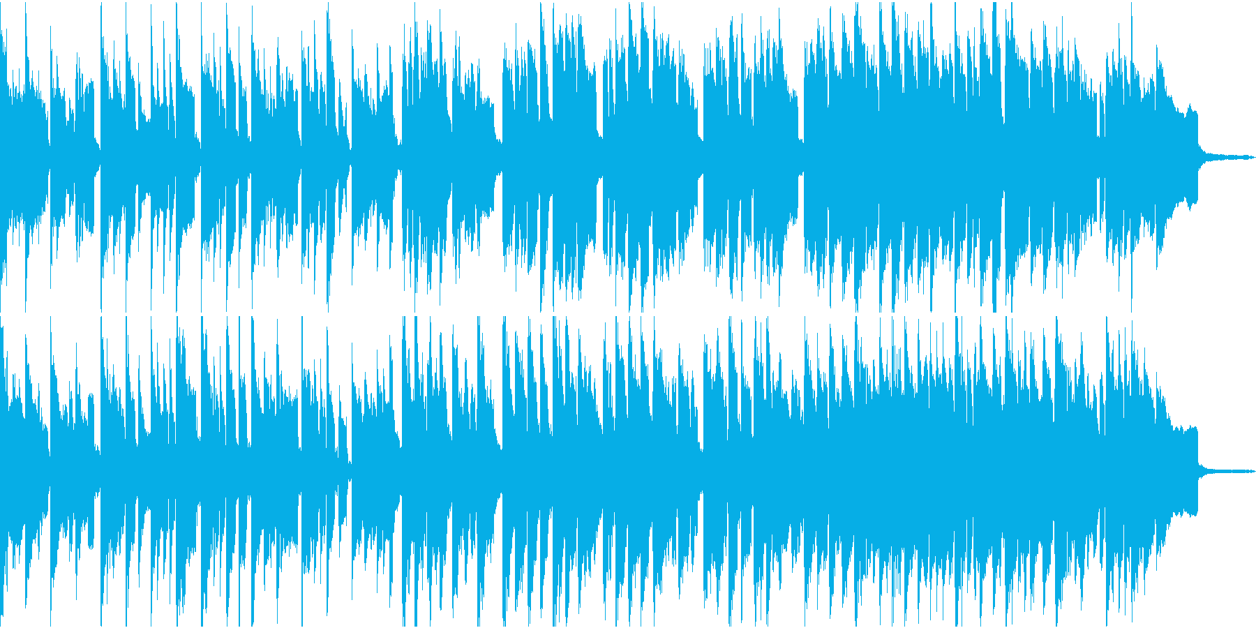 夏祭りにぴったしのほのぼの音楽の再生済みの波形