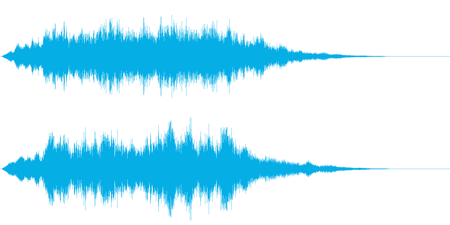 ホラー音 恐怖の演出 低音バージョンの再生済みの波形