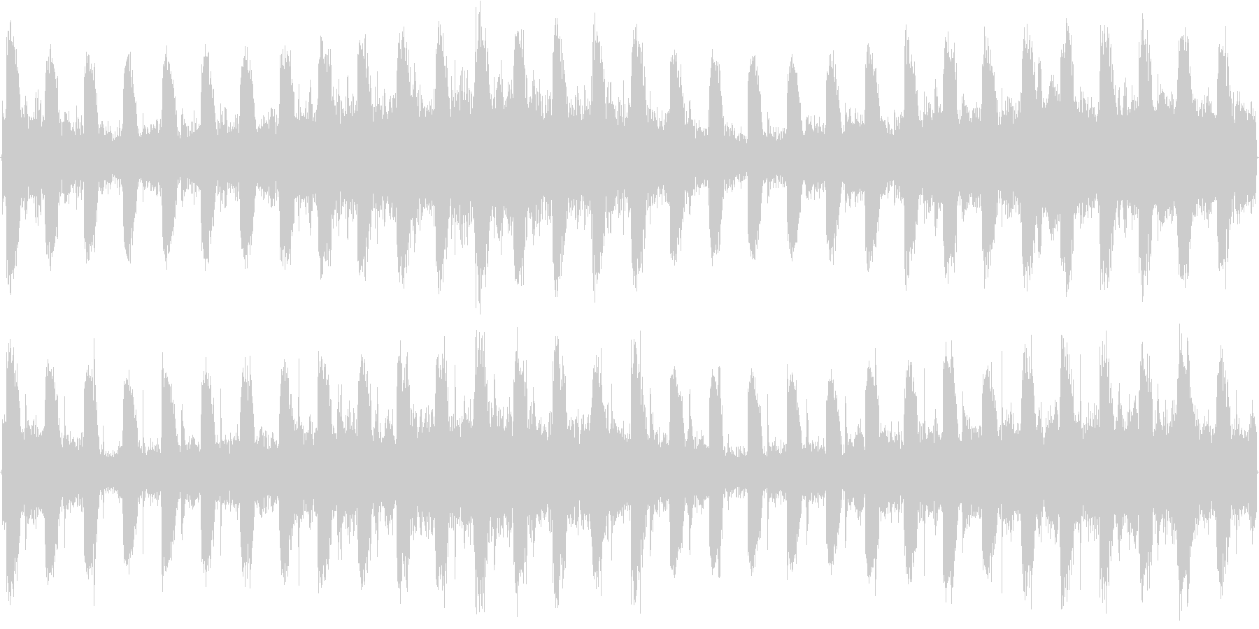 テクノを強く意識した楽曲です。繰り返し…の未再生の波形