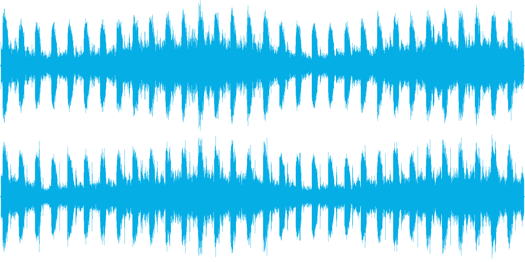 テクノを強く意識した楽曲です。繰り返し…の再生済みの波形