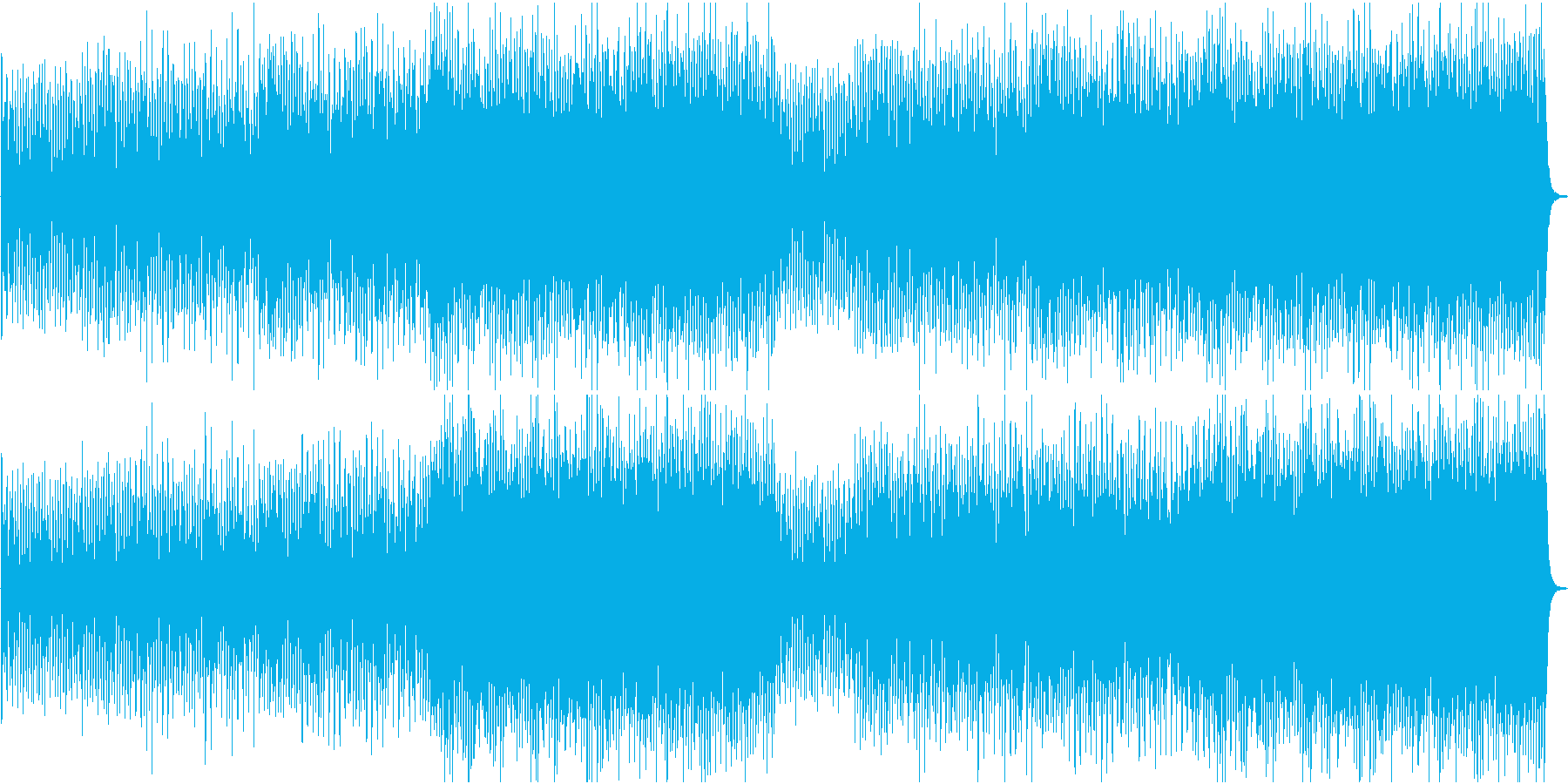 雨音はショパンの調べのようなオリジナル曲の再生済みの波形