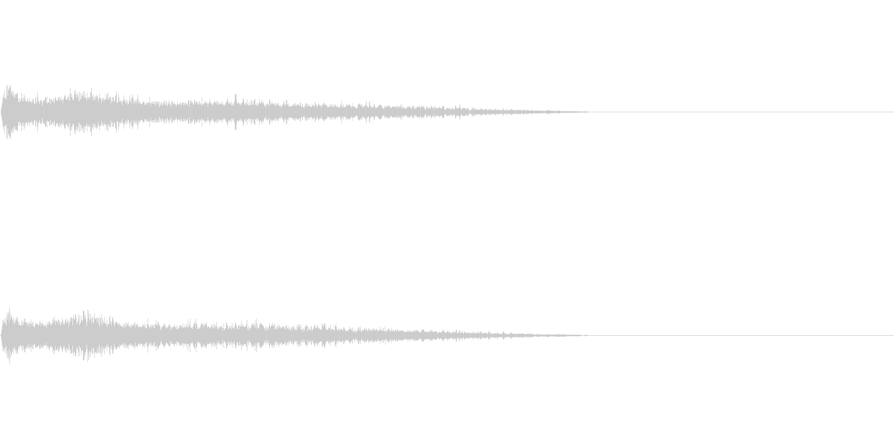 Dメジャー インパクト音 衝撃音の未再生の波形