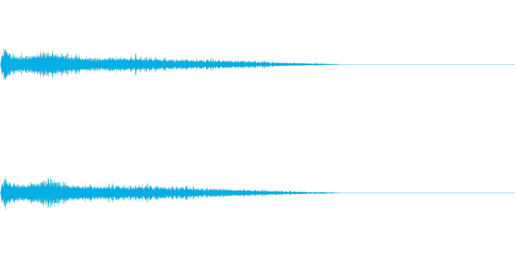 Dメジャー インパクト音 衝撃音の再生済みの波形