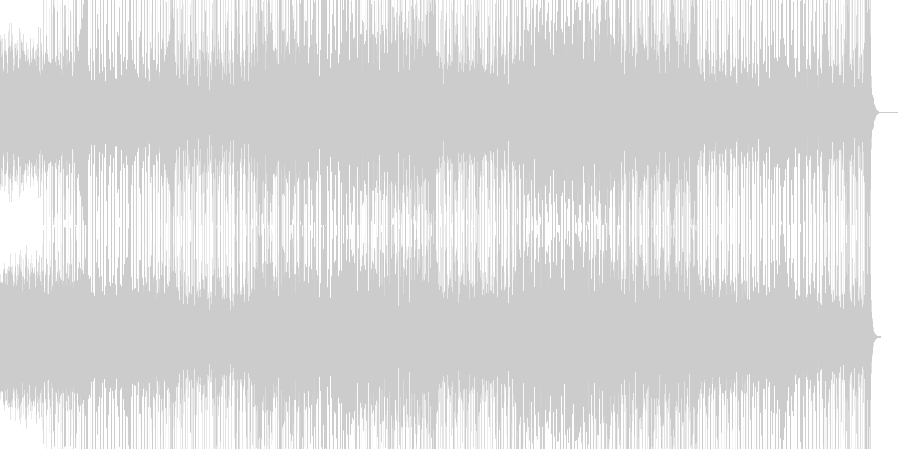 切ないリフが印象的なテクノの未再生の波形