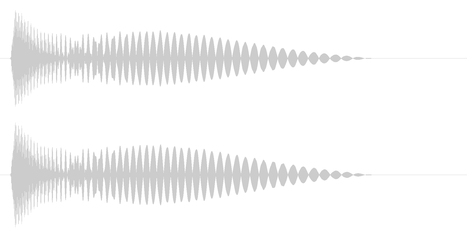ポン(かわいい音色)の未再生の波形