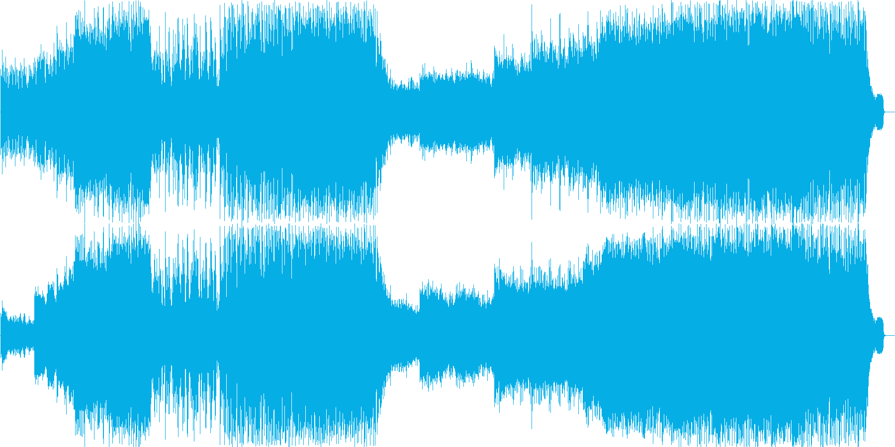 穏やかでおしゃれなピコピコ曲の再生済みの波形