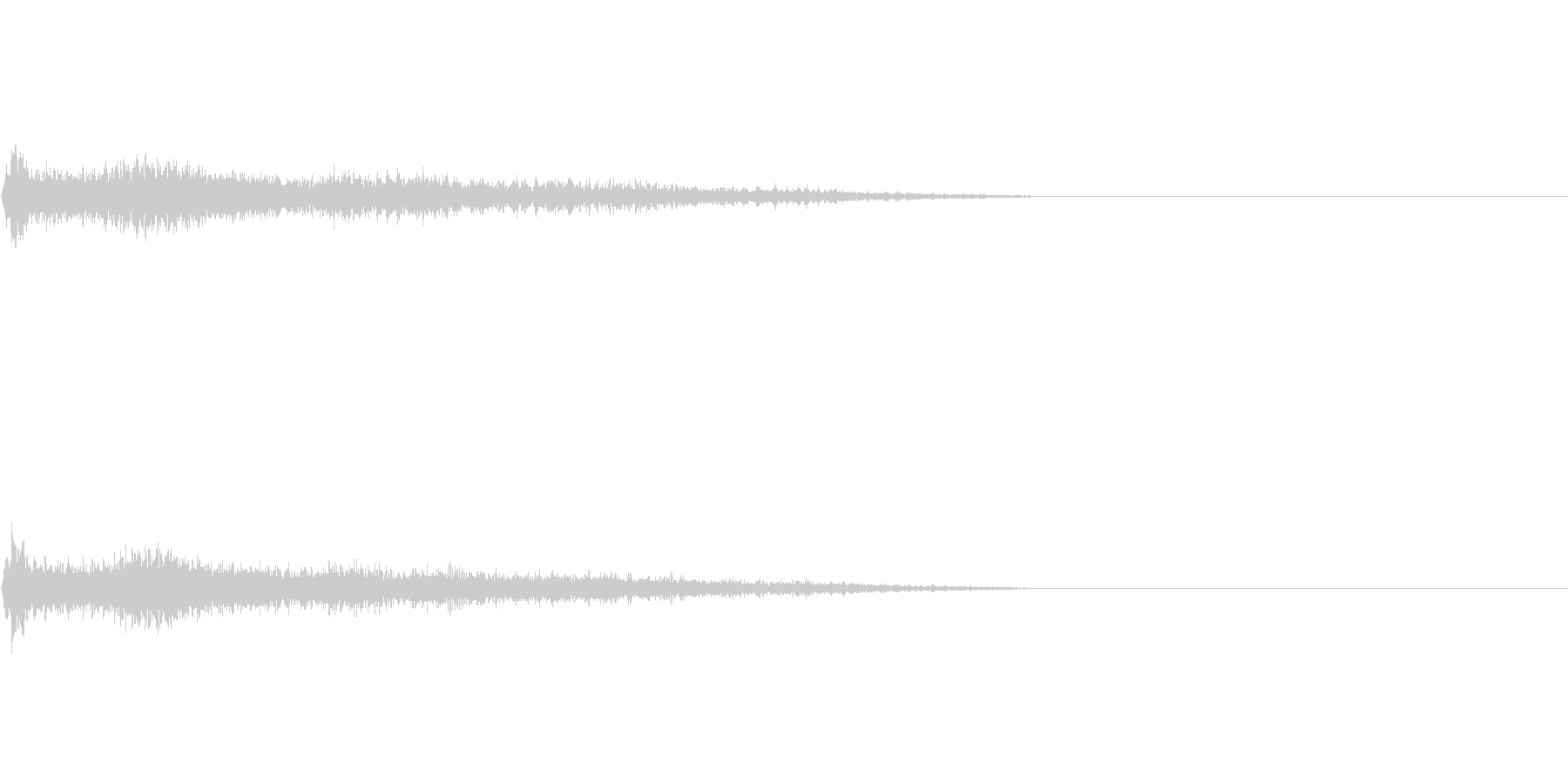 F♯メジャー インパクト音 衝撃音の未再生の波形