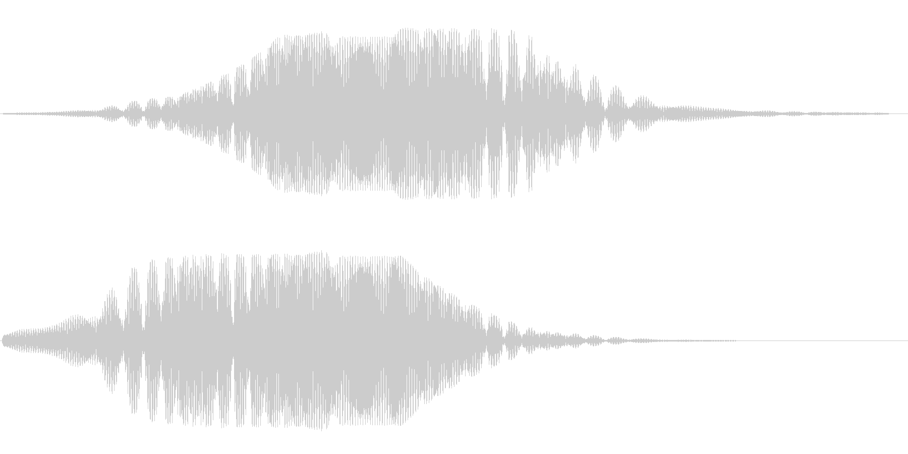 ヒュ〜ヒユ〜(宇宙船の通過する音)の未再生の波形