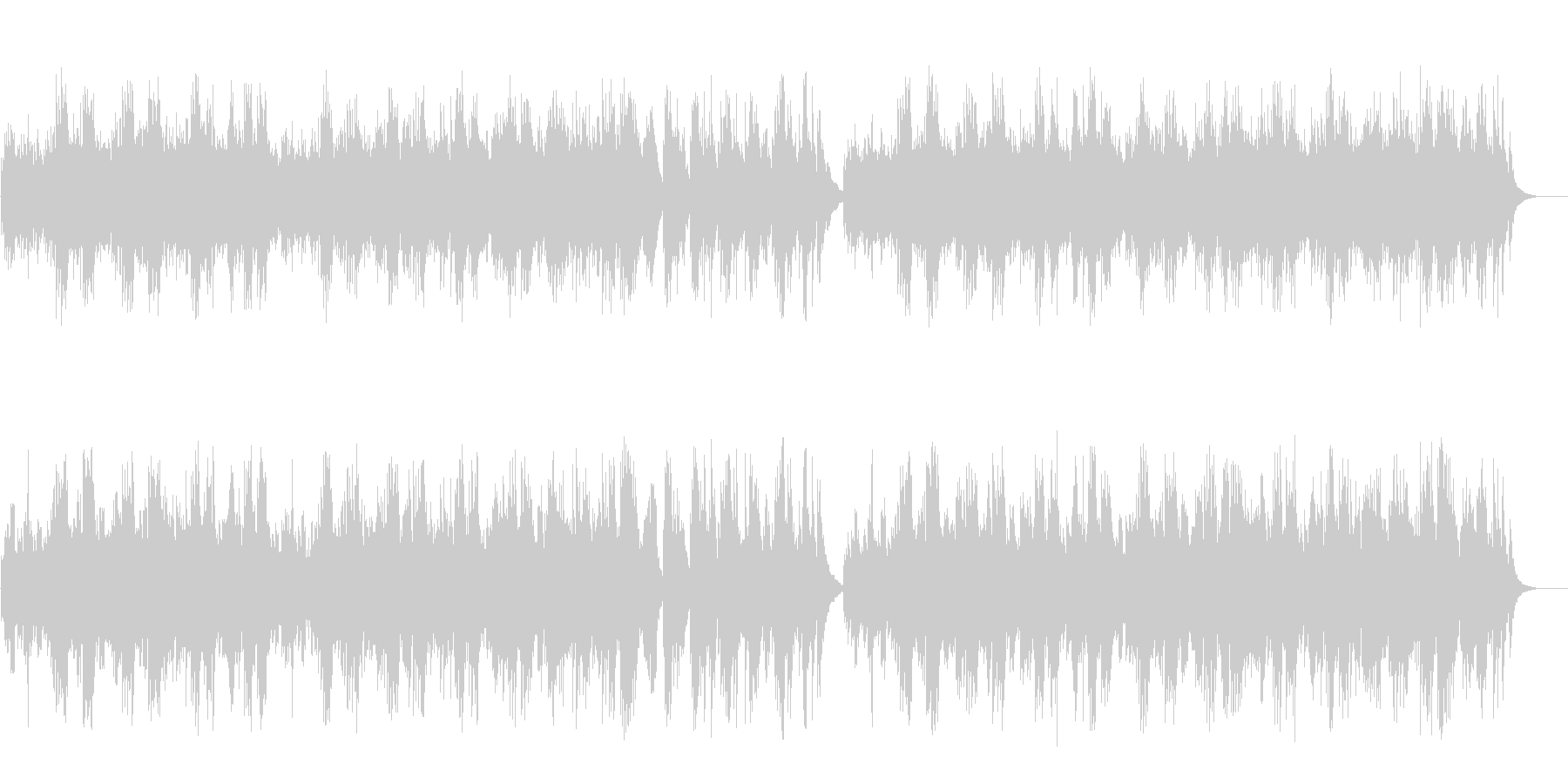 朝の光が安らぎと優しさをもたらす爽やか曲の未再生の波形