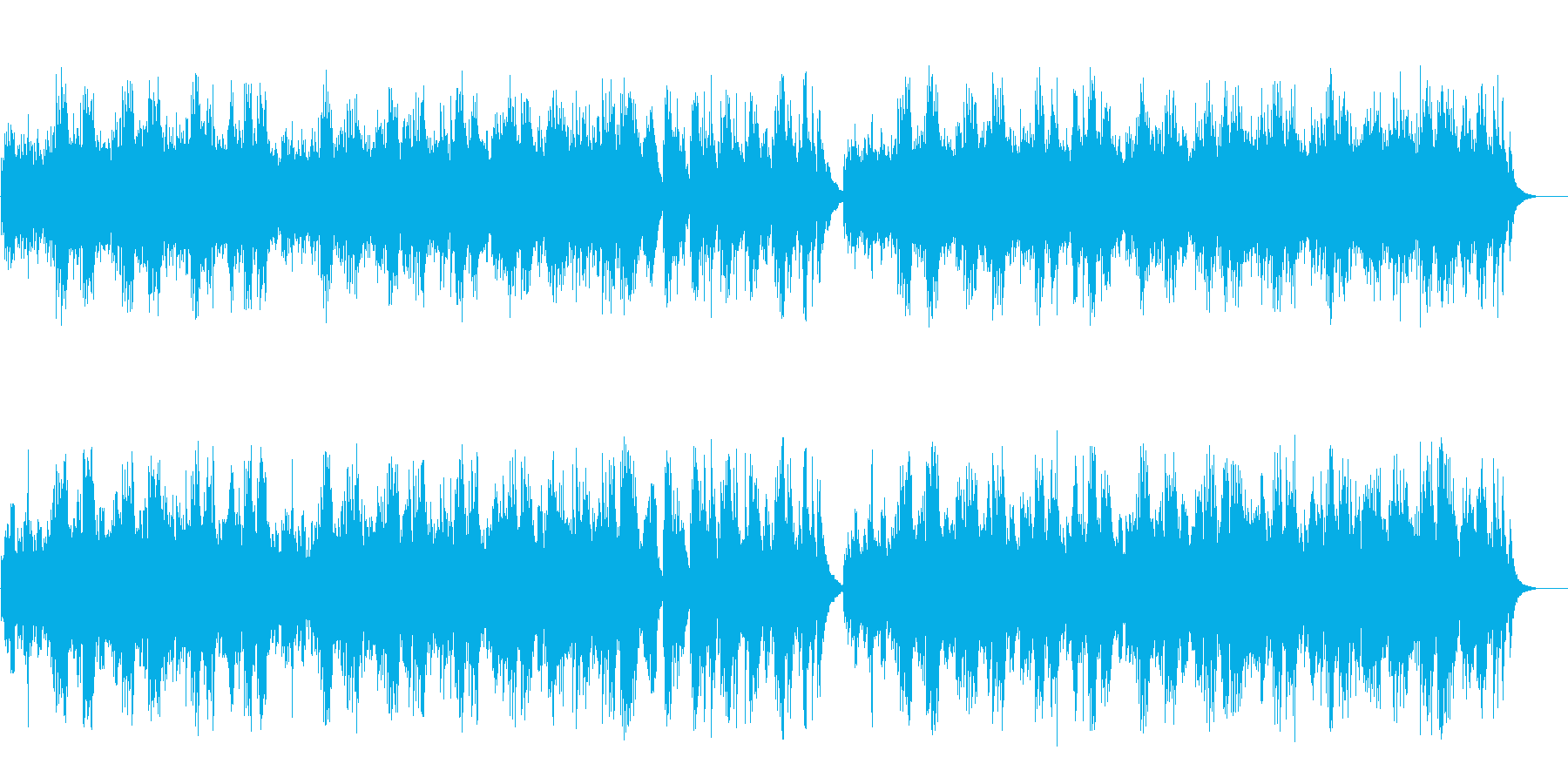 朝の光が安らぎと優しさをもたらす爽やか曲の再生済みの波形