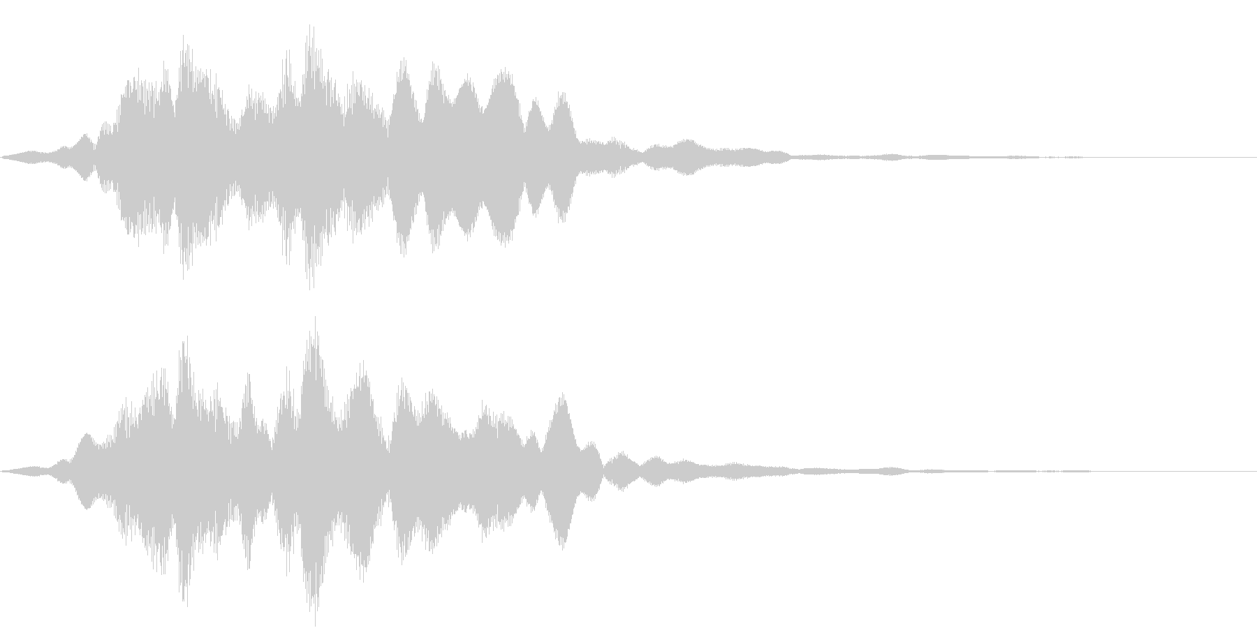 空間的なパッドの効果音です。の未再生の波形