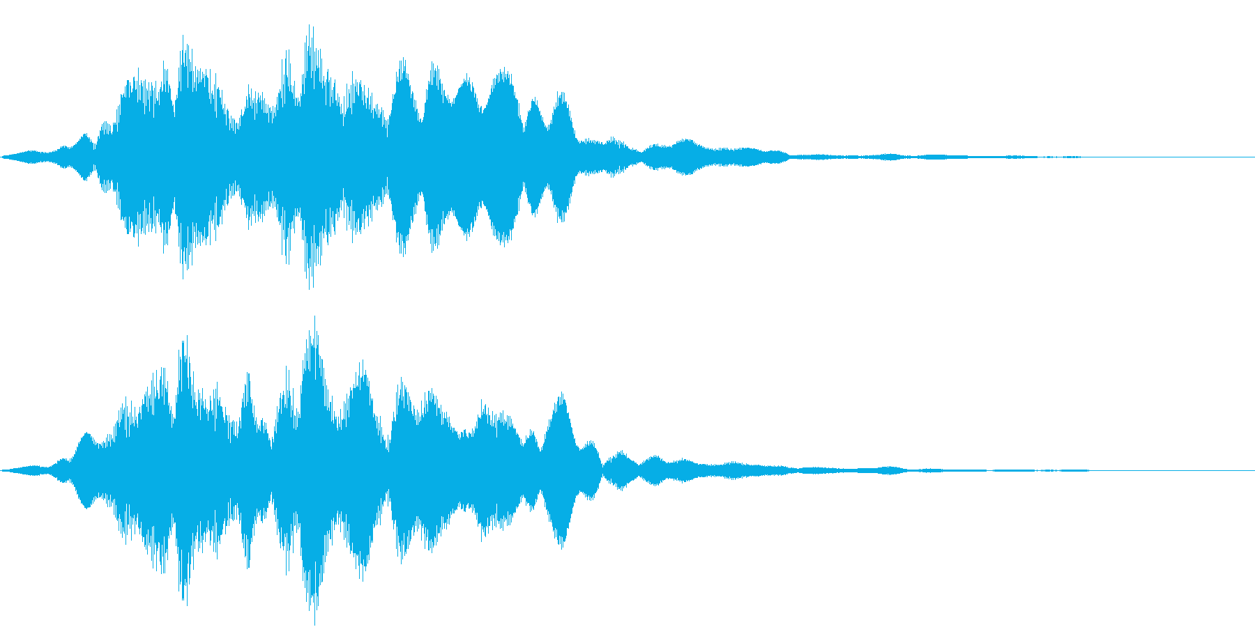 空間的なパッドの効果音です。の再生済みの波形