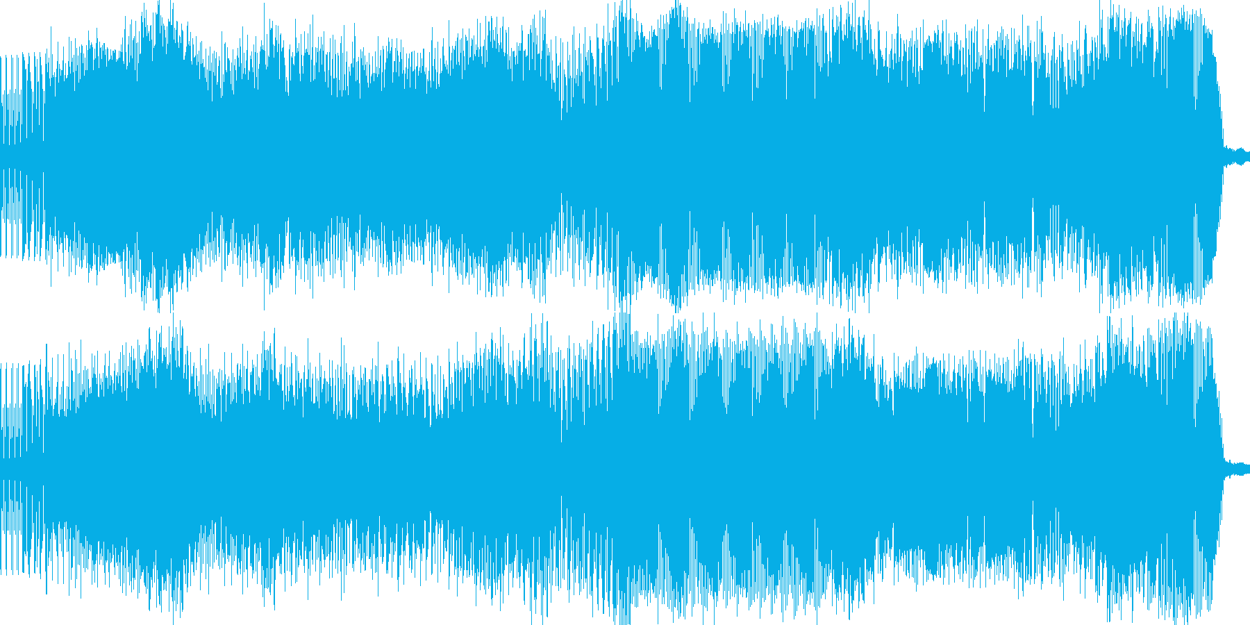 カッコいいアンビエンスBGMの再生済みの波形
