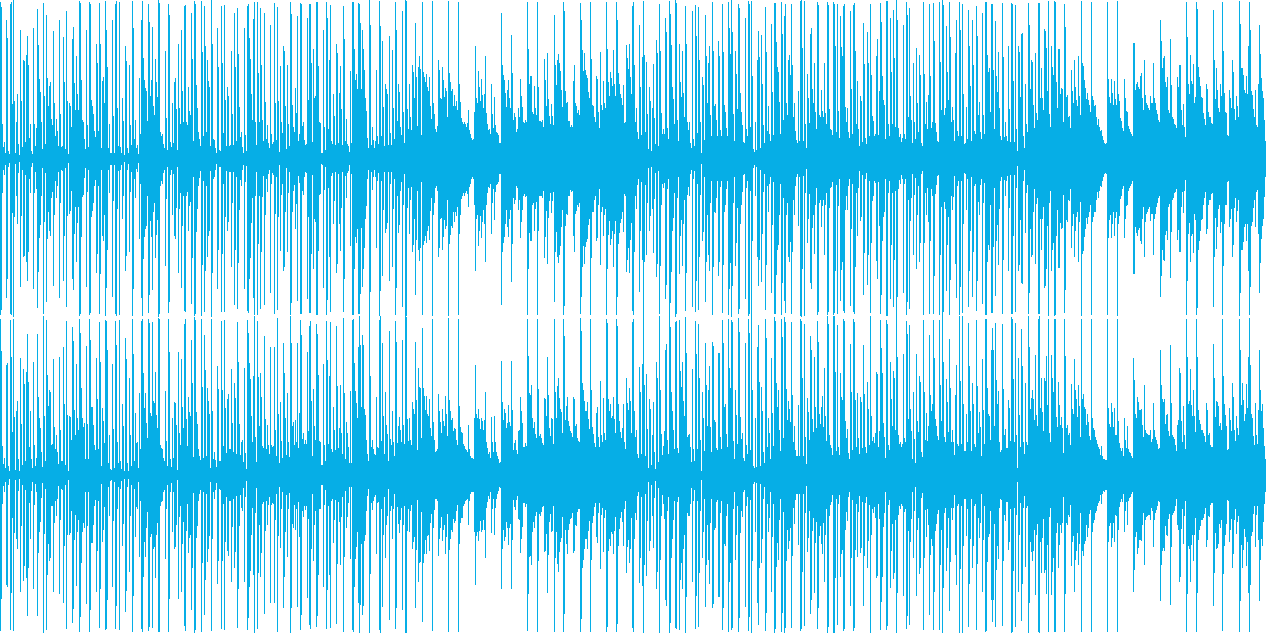 ほのぼの明るい素朴なBGMの再生済みの波形