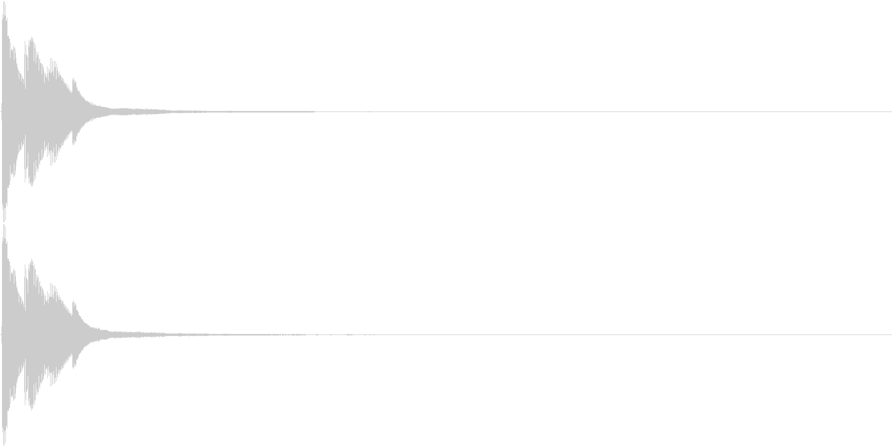 決定/選択/ボタン クリック音の未再生の波形