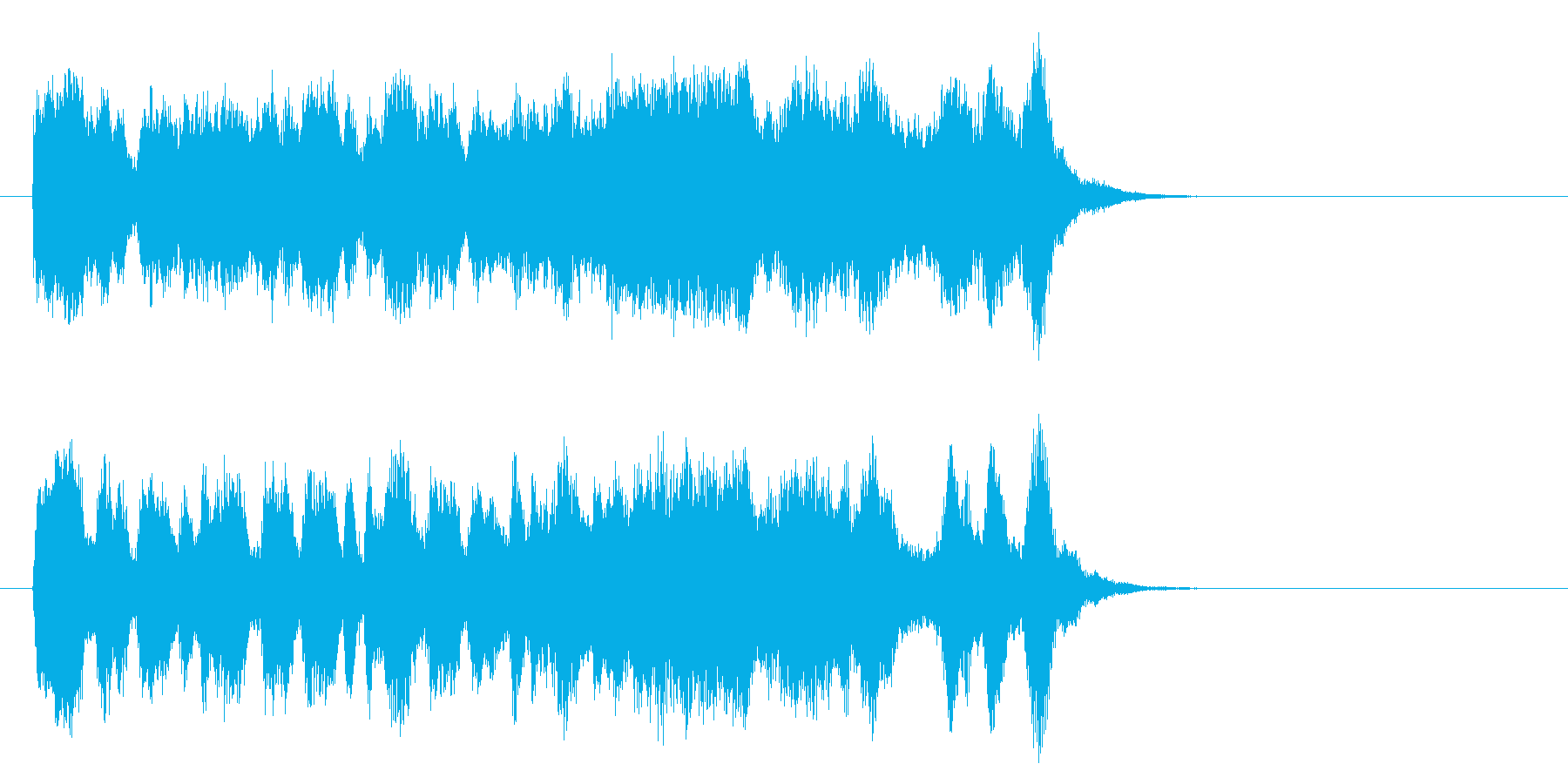 気品高いオーケストラ楽曲(サビ)の再生済みの波形