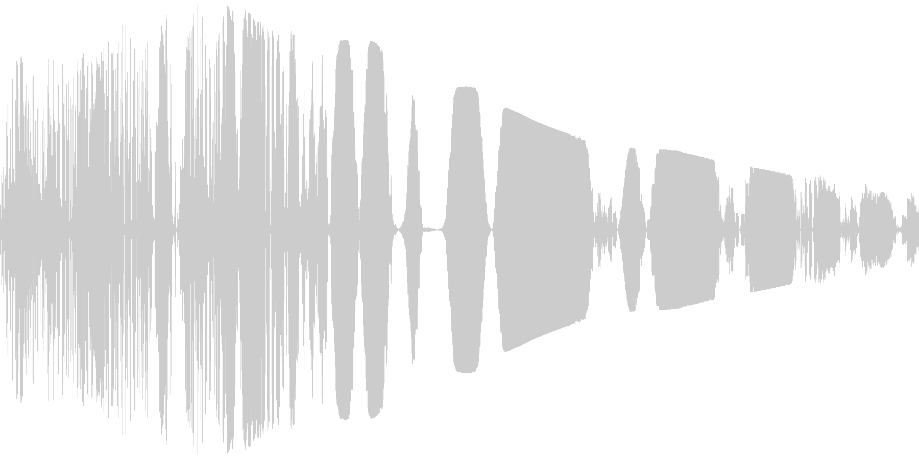 RPG:打撃音「ガッ」の未再生の波形