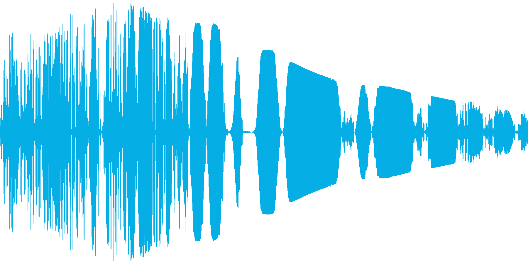 RPG:打撃音「ガッ」の再生済みの波形