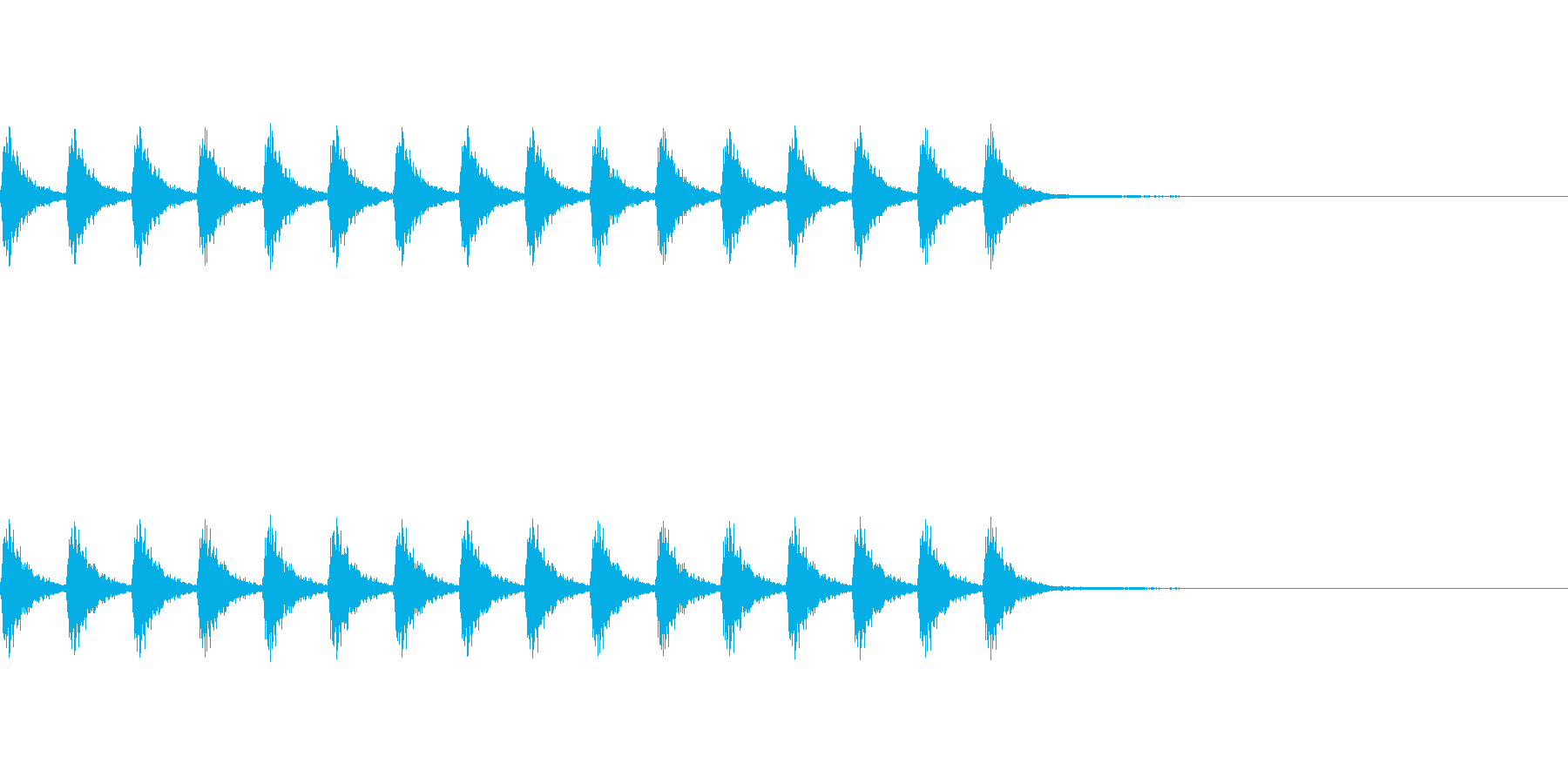 鈴の音の再生済みの波形