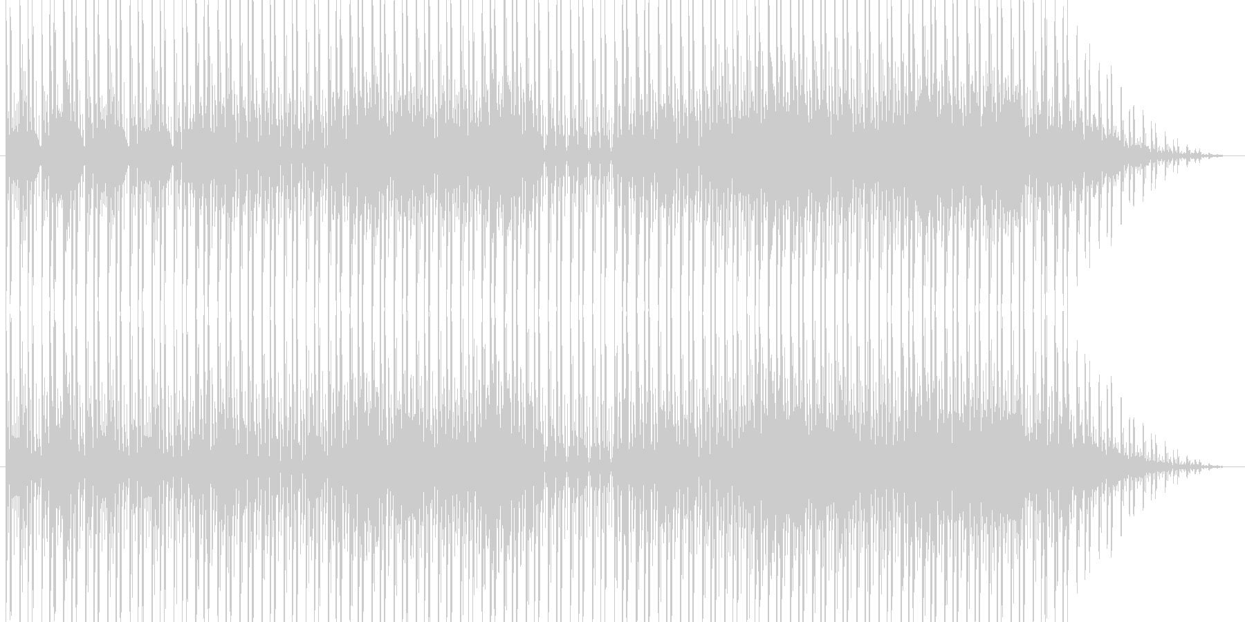 のどかな雰囲気のR&Bですの未再生の波形