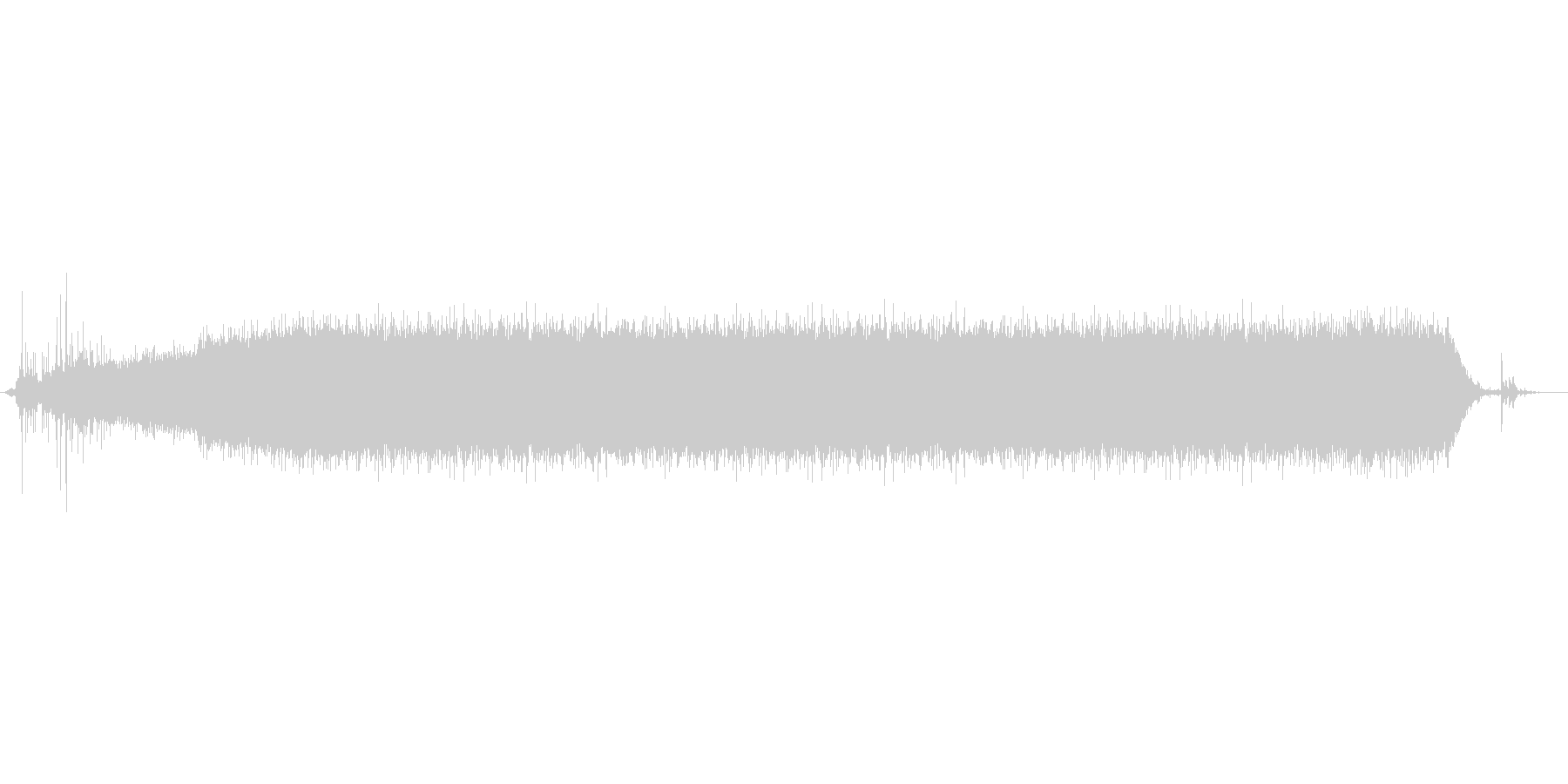 シャワー音(ジャー)の未再生の波形