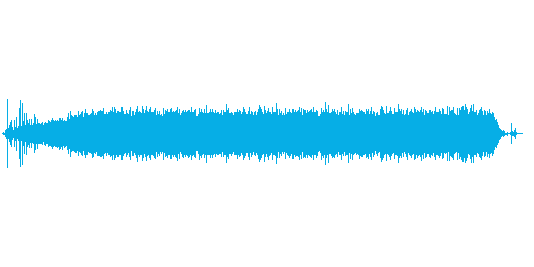 シャワー音(ジャー)の再生済みの波形