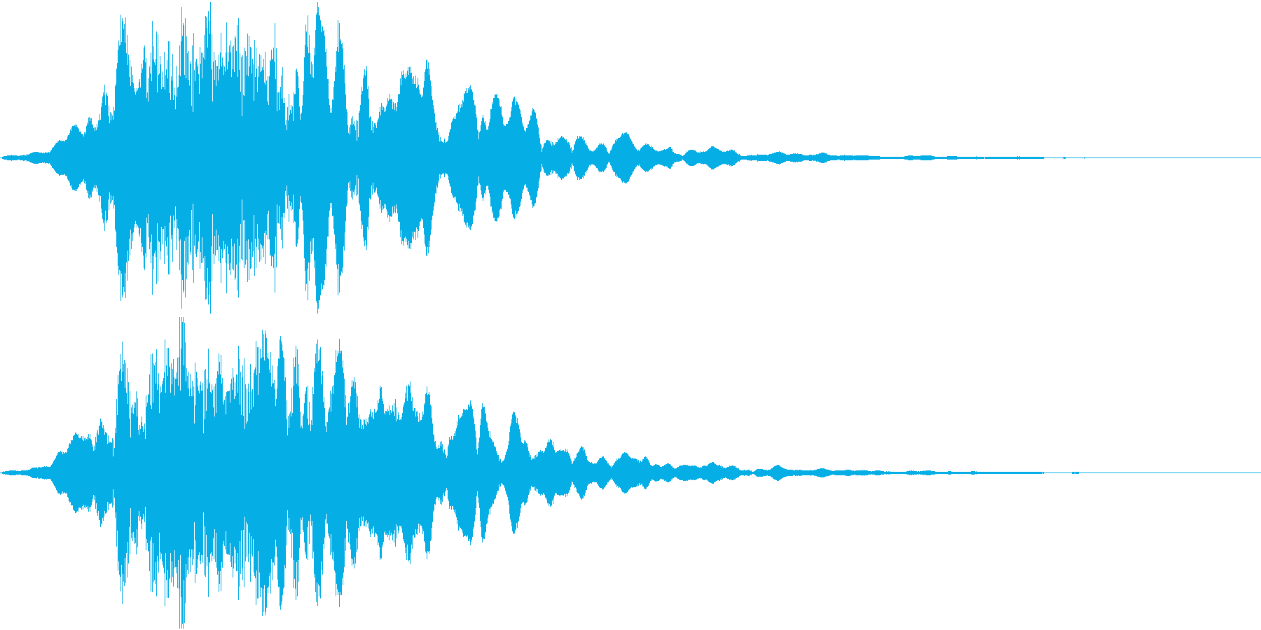 空間的なパッドの効果音です。の再生済みの波形
