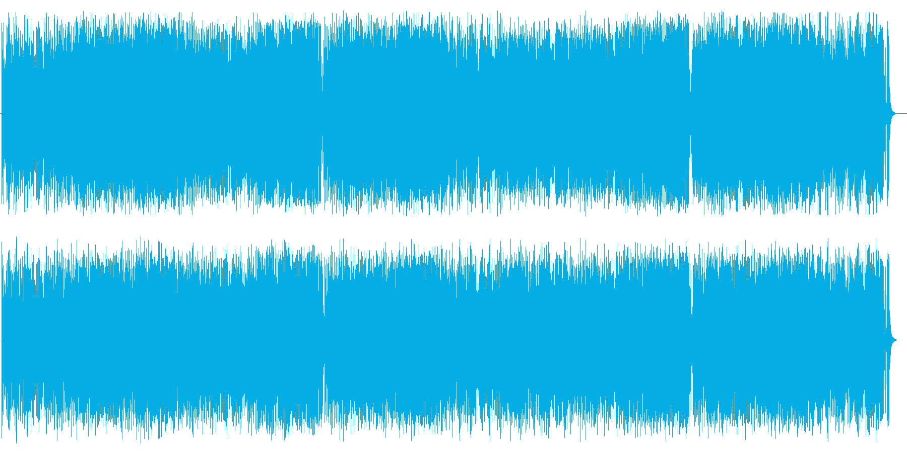 元気がもらえるどこか懐かしい曲調の再生済みの波形