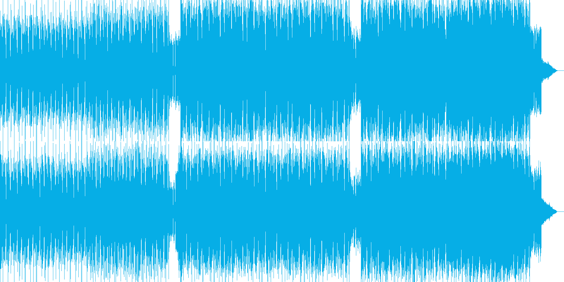 荒廃した、緊迫した雰囲気の曲です。の再生済みの波形