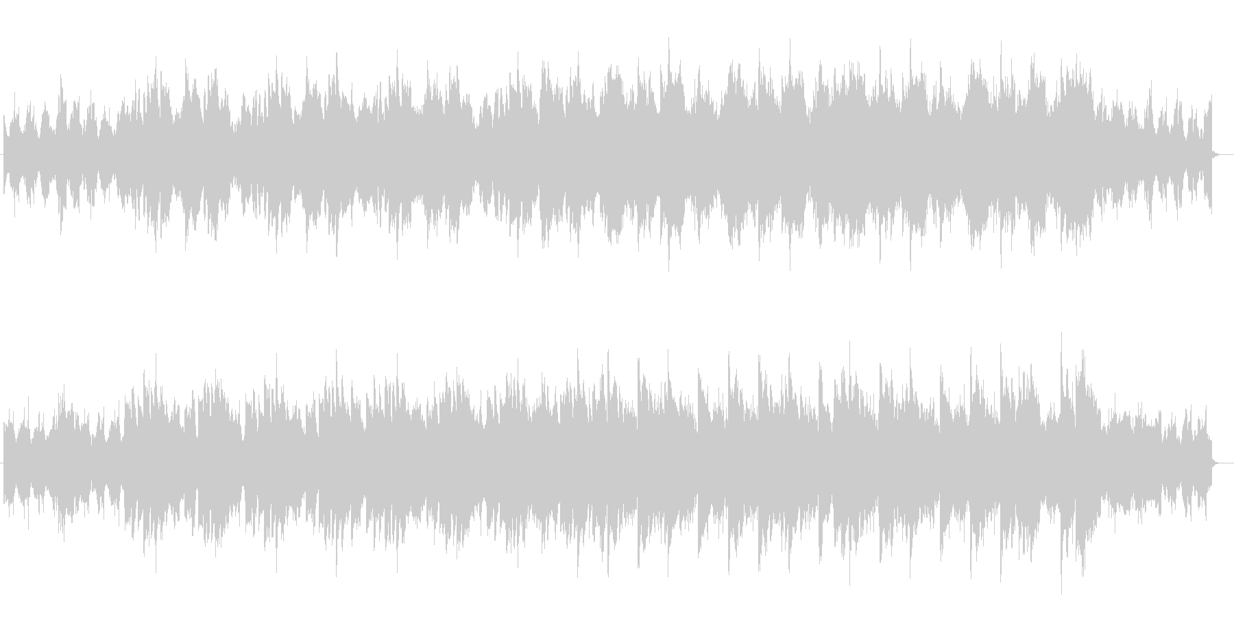 ピアノとシンセが主体の爽やかなCM音楽の未再生の波形