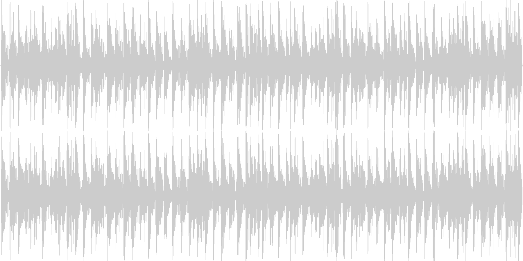 ドラムンベースを基本にした楽曲です。の未再生の波形