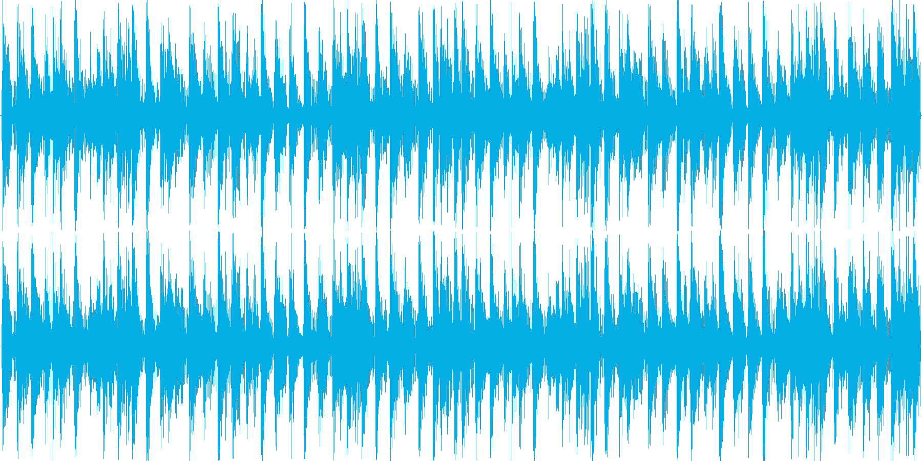 ドラムンベースを基本にした楽曲です。の再生済みの波形