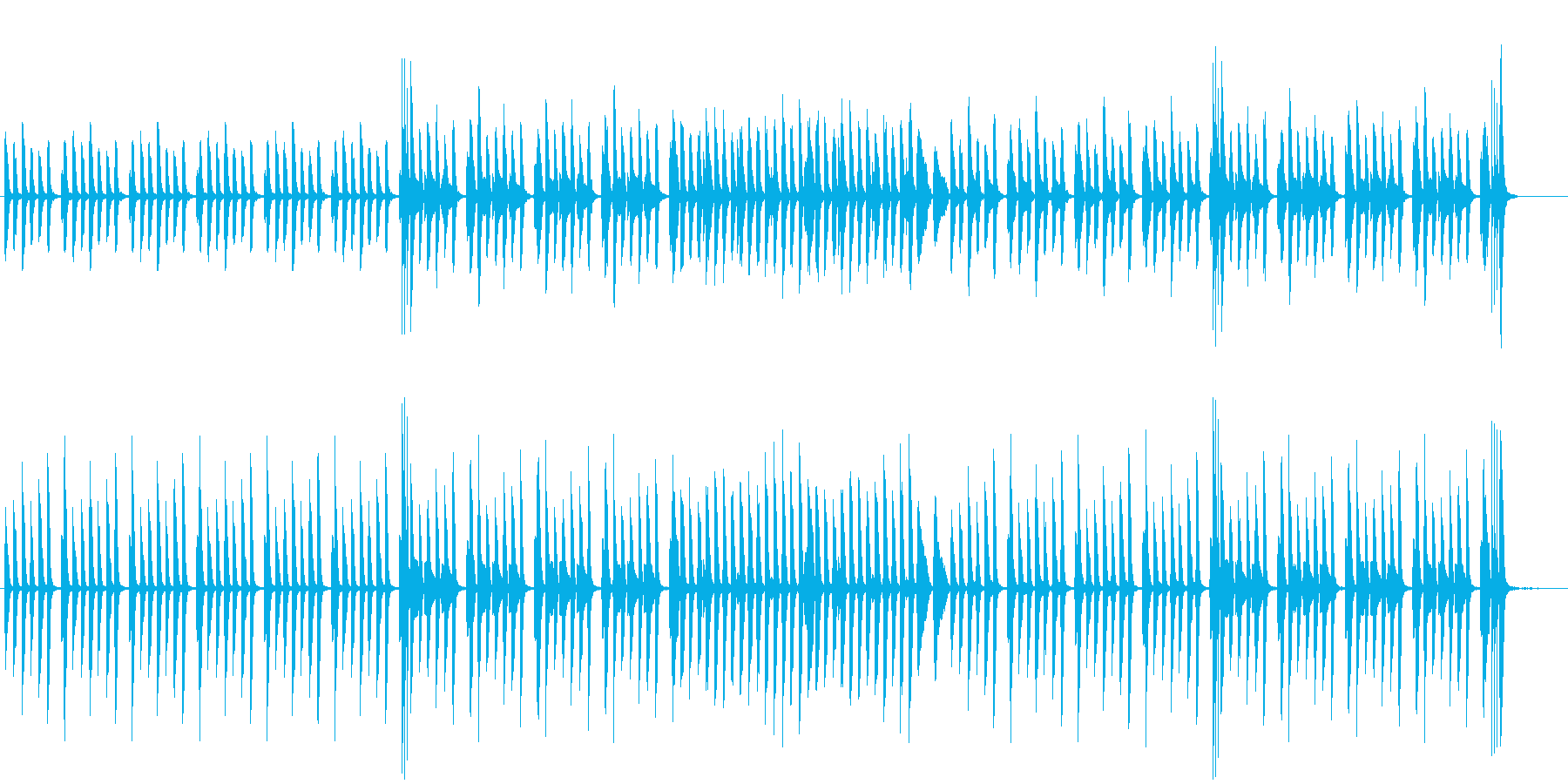 日常系ピアノの軽やかでかわいい曲・伴奏版の再生済みの波形