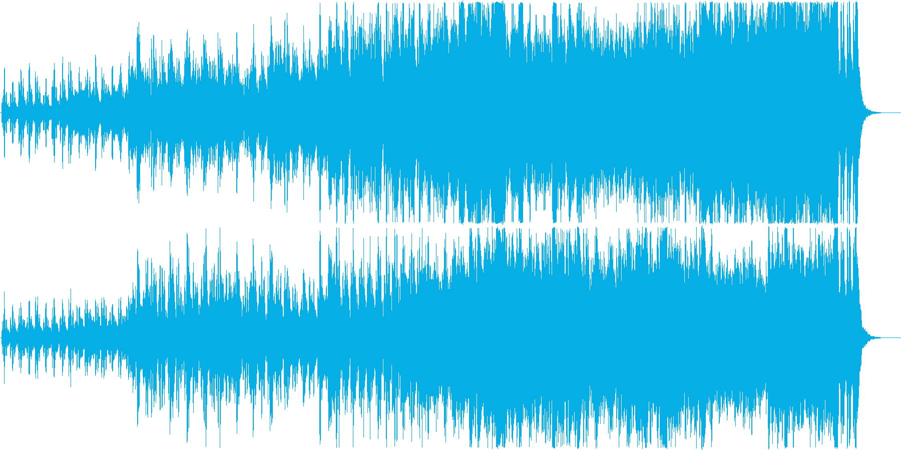 前向きで感動的なオーケストラ曲の再生済みの波形