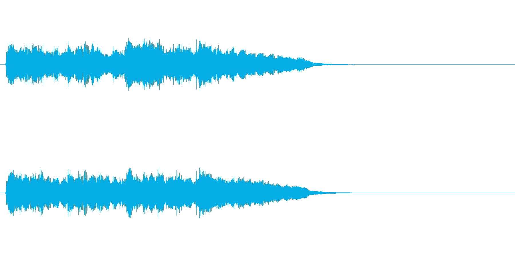 ジングル(クラシック調)の再生済みの波形