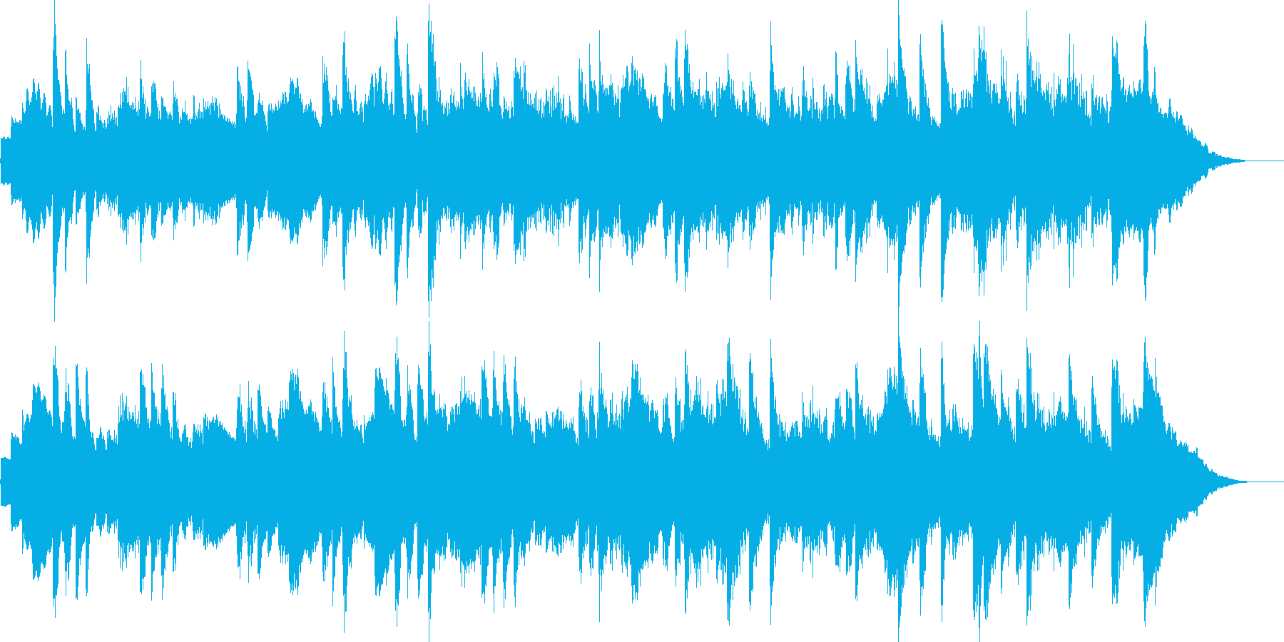 優しいピアノの音色をメインにしたブラン…の再生済みの波形