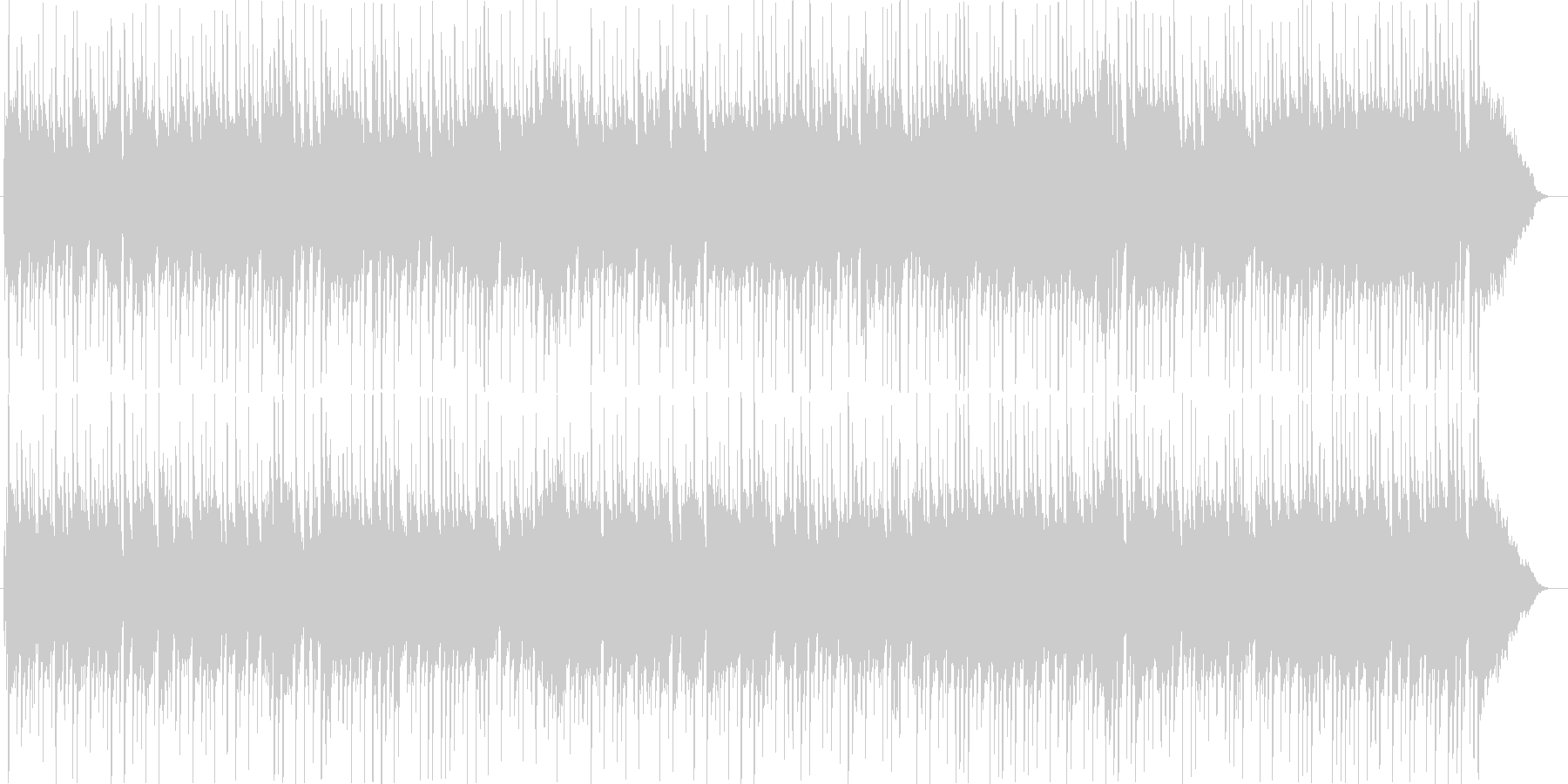 誰かとドライブしているような明るい曲の未再生の波形