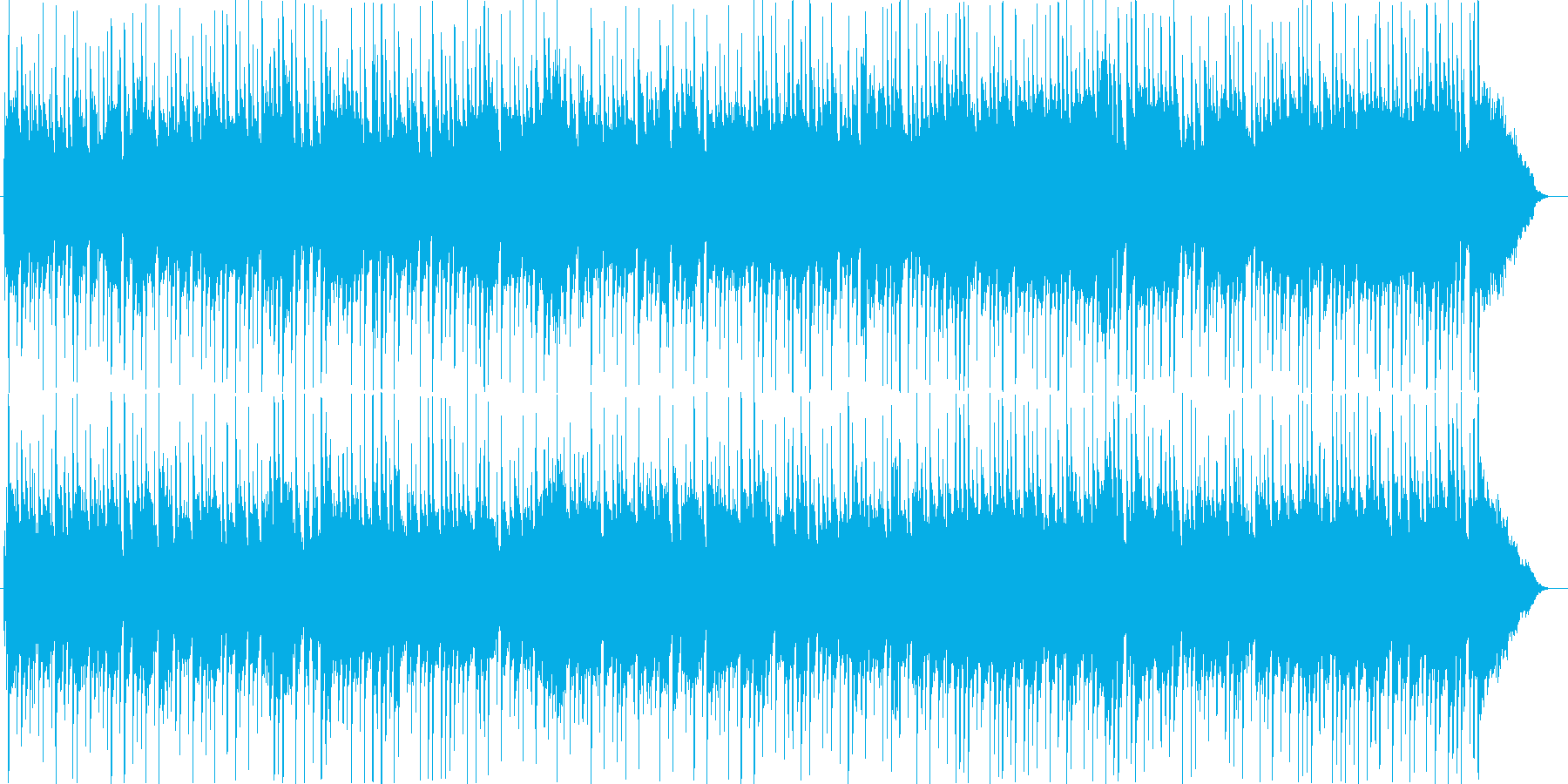 誰かとドライブしているような明るい曲の再生済みの波形